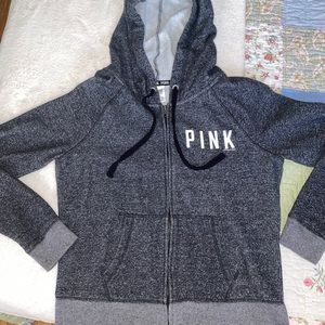 VS PINK Zip up Hoodie🖤 Size Large